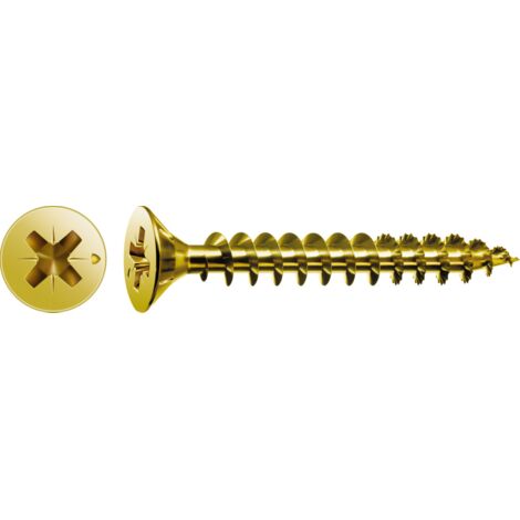 Schachtel mit 25 Einheiten Spax-Holzschraube mit flachem Yellox-Kopf 3,0 x 20 mm Spax (1/5)