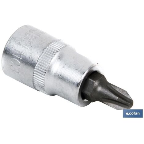 1/4 Steckschlüssel mit PH-2-Spitze (1/2)