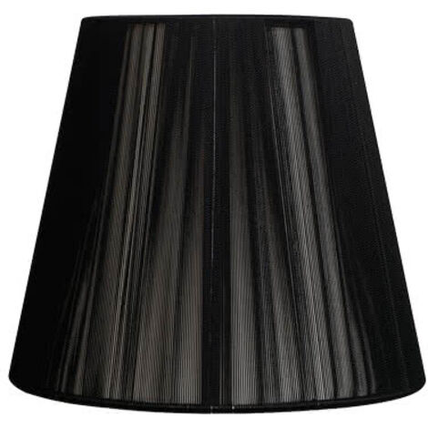 konischer Lampenschirm hilo indira e27 schwarz (40x20x26)