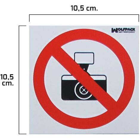 Poster Fotografieren verboten 10,5x10,5 (1/2)
