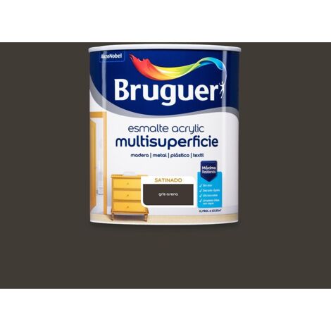 Sandgrauer Satin-Mehrflächen-Acryllack 0,750 l 5161515 BRUGUER