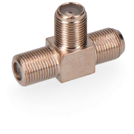 „F“-Umleitungsanschluss in „T“ 3 einziehbare Parabolstecker (1/2)