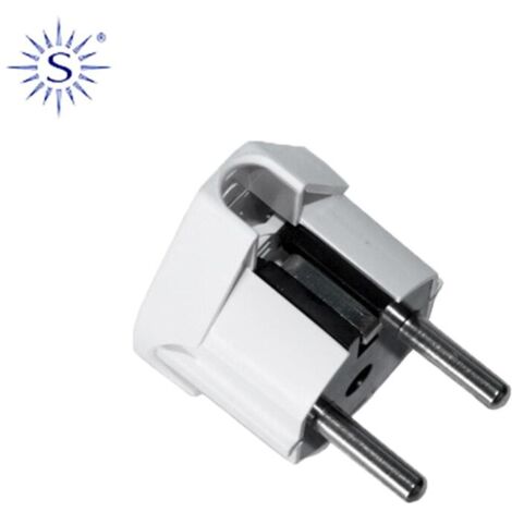 Schuko-T/TL-Stecker, seitlicher Ausgang, 4,8 mm, 16 A