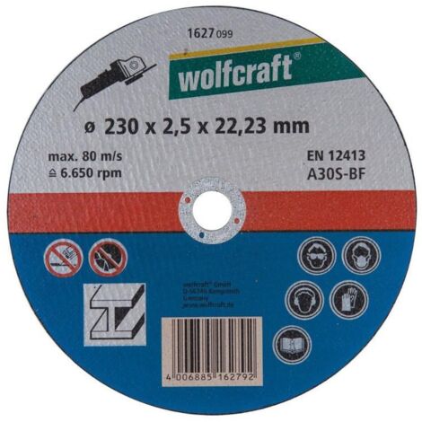 Wolfcraft Trennscheibe für Metall 230 x 2,5 x 22,23 mm (1627099) (1/2)
