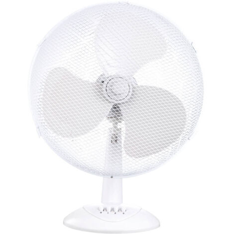 Tischventilator 43cm 45W Weiß