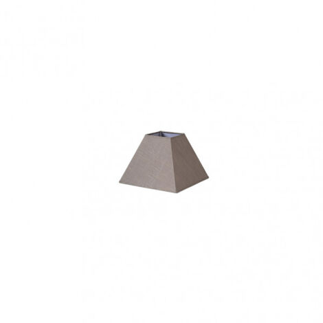 Tenorio Pyramide Lampenschirm e27 Leinen grau 15dx8dx11h