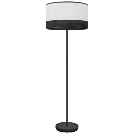 FABRILAMP Olga 1xe27 Schwarz/weiß-schwarz-verrückt.schwarz 162x40x40 Cm Wohnzimmer Boden (1/2)