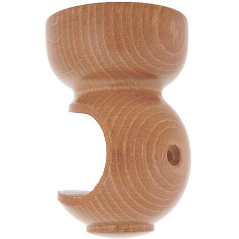 Glatte Deckenhalterung aus Holz 28x82 mm. Pinienholzfarben