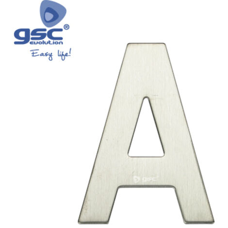 Türbuchstabe A Edelstahl mit Kleber GSC 003302620