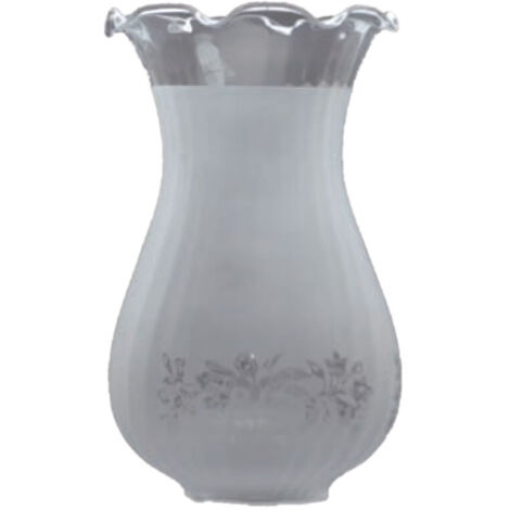 MERIDA Lampenschirm aus Glas 19x13cm matte Öffnung von 5cm