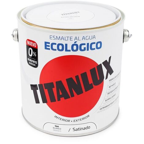 Ökologischer wasserbasierter Emaille-Satinweiß 2,5 l Titanlux 01T056625
