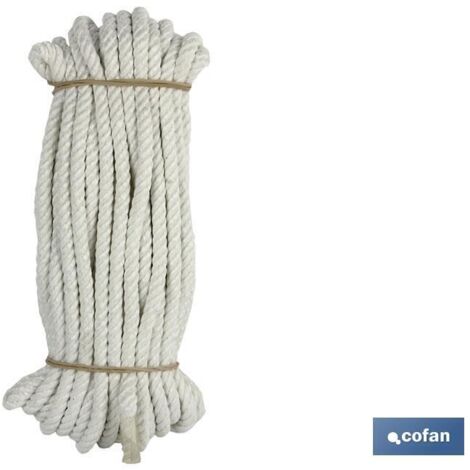 Strang aus mattem Nylonseil, 4 Stränge, 6 mm, 10 m