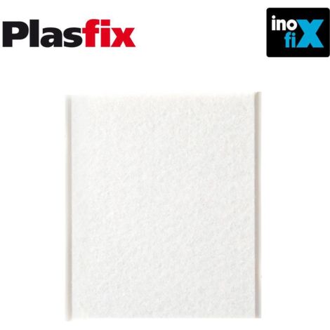 Packung mit 1 selbstklebendem weißen synthetischen Filz 100x85mm Plasfix INOFIX