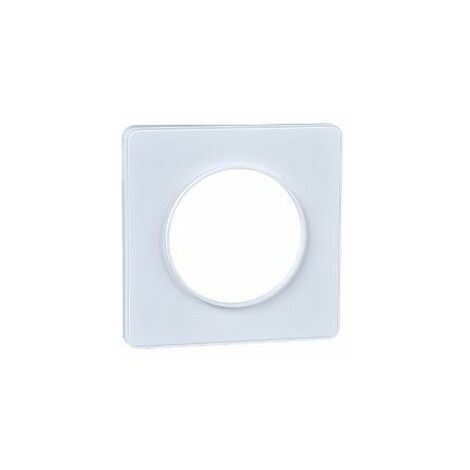 Schneider Electric Odace Touch – Abdeckplatte 1-fach, Weiß Recycelt, 85x85x10 Mm