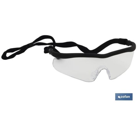 Sportliche, transparente UV-Schutzbrille