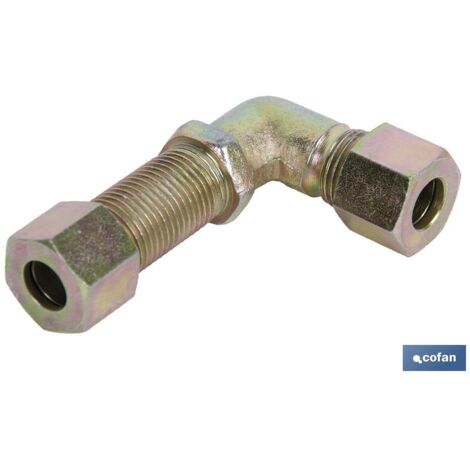 Gebogene Rohrverschraubung 8 - 14 x 1,5 Gewinde