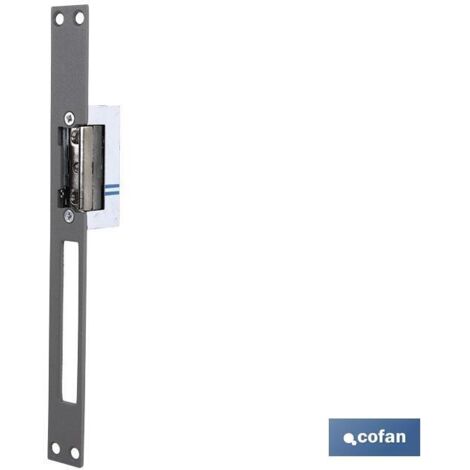 Elektrischer Türöffner, geflochten, Revers+Front, 250 mm, Grau, Acon Dc