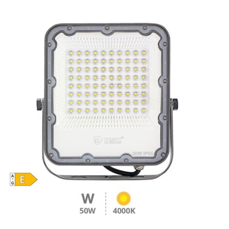 Aluminiumprojektor LED 50W 4000K IP65 Grau