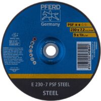 PFERD TOOLS 62023634 Schruppscheibe PSF STEEL D230xS7,2mm gekröpft Stahl Bohrung