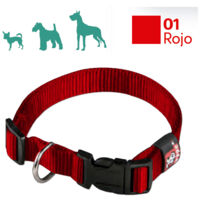 Collar perro regulab.ny rojo