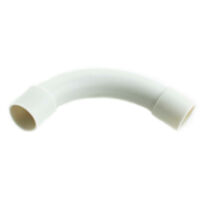 90° gebogene PVC-Hülse ø 20 mm, grau, 5 Stück.