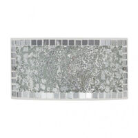Rechteck anwenden. Tenor 1xe27 Chrommosaik 17x32,5x6 cm