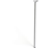 Zylindrisches Stahlbein Weiße Farbe mod.401g ø3x70cm (2-401g.700.01) REI