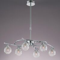 Deckenleuchte 6 Lichter LOTTO CROMO CR 046-2195-6-016