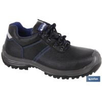 Schwarzer Lederschuh S3 Modell Mirto T 40