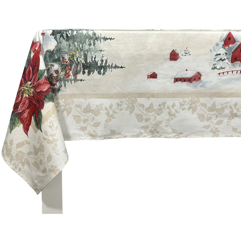 MANTEL DE NAVIDAD CHAMONIX 150x150 cm