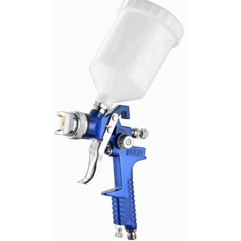 PISTOLA AEROGRAFO ARIA SERBATOIO 600ML UGELLO 2.2MM SPRUZZO HVLP  VERNICIATURA