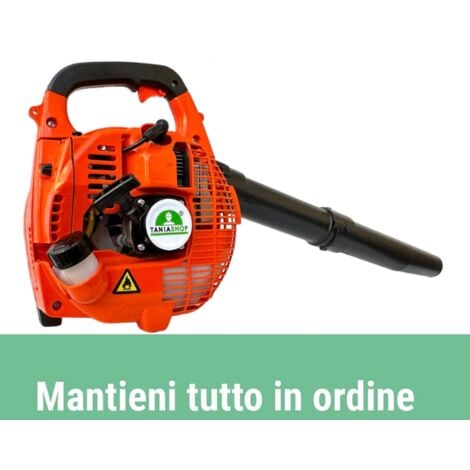 Soffiatore a scoppio 25.4CC con motore 2 tempi Potenza 0.65kW foglie  giardino