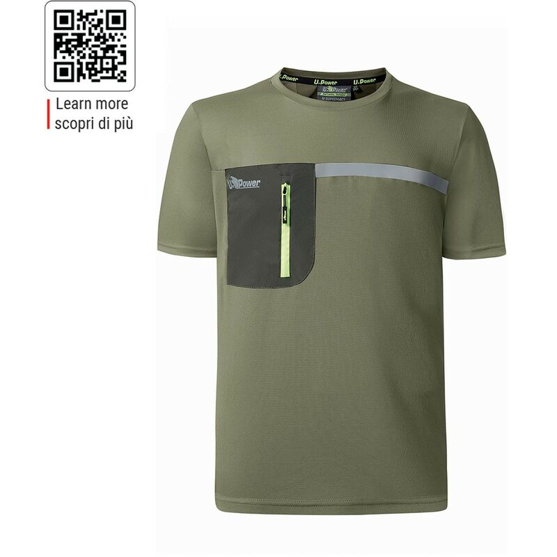 U-POWER CHRISTAL T-SHIRT HOMBRE BURNT OLIVE | M