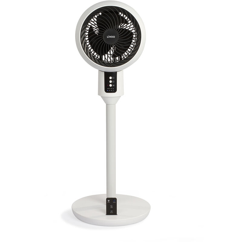 Ventilador De Pedestal 23cm 45w blanco dom412 livoo feel good moments pie negro