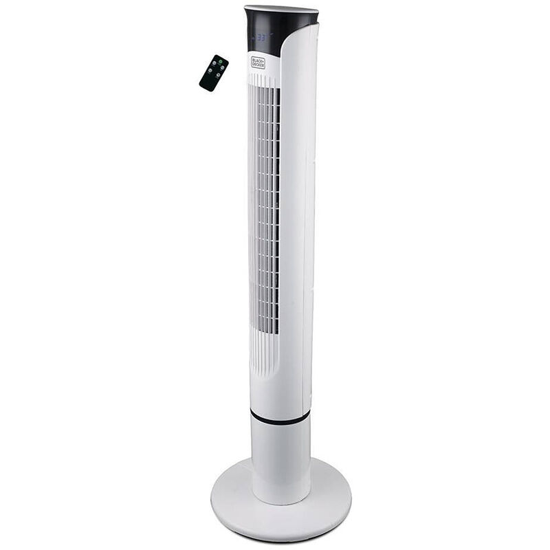 ventilador de columna 100cm 45w 3 velocidades blanco - bxeft49e - black & decker -