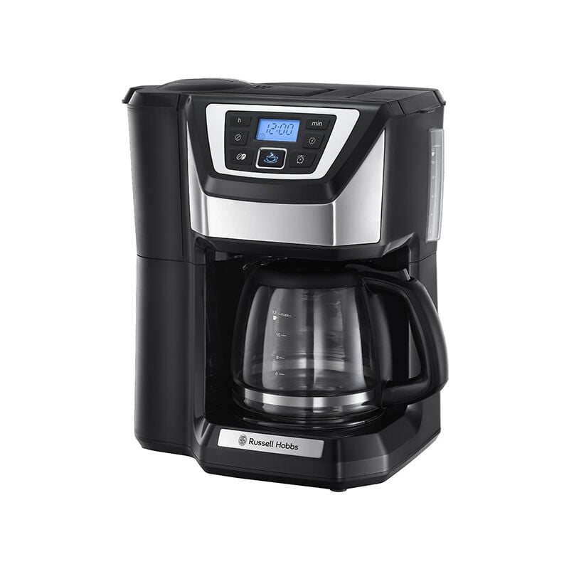 Cafetera programable de 12 tazas 1025w con molinillo - 22000-56 - russell hobbs -