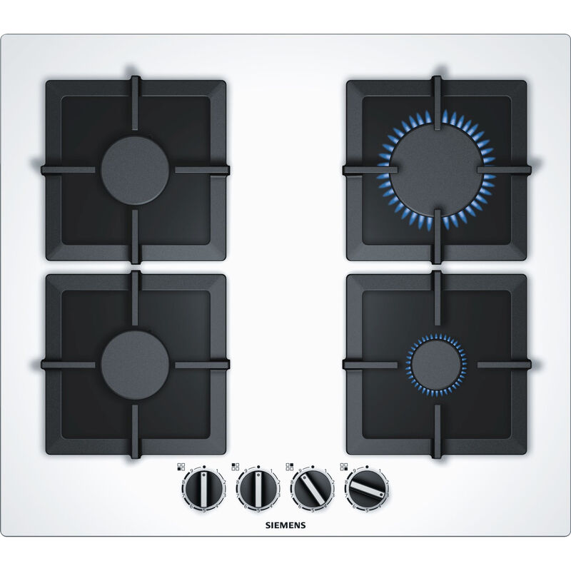 Placa De Gas siemens ep6a2pb20 butanopropano 59 cm blanco iq500 hobs integrado encimera 4 zonas 60cm