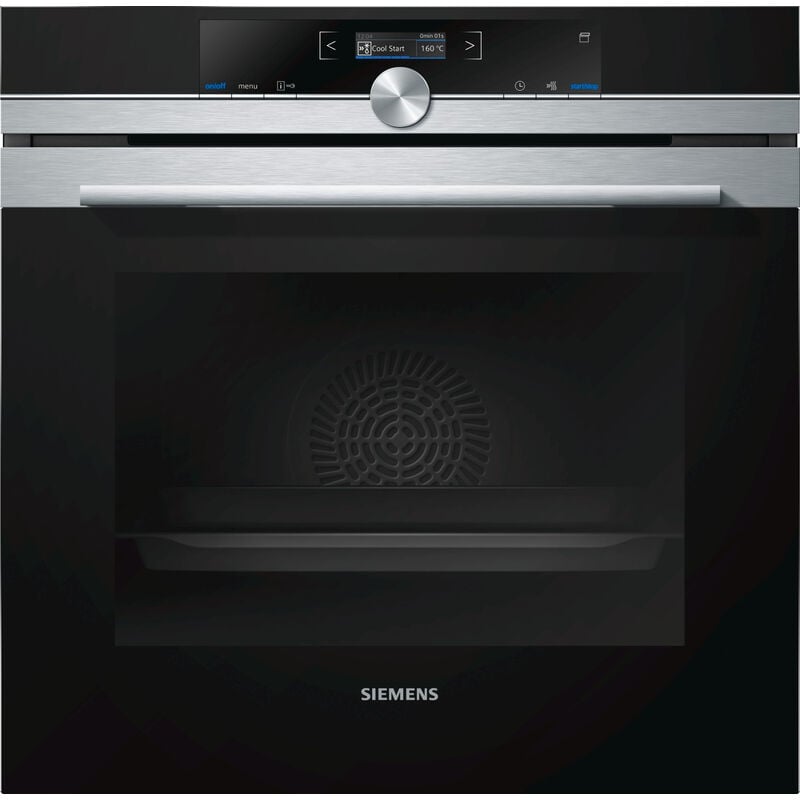 horno combi vapor empotrable 71l 60cm a+ inox pirólisis - hr675gbs1 - siemens -