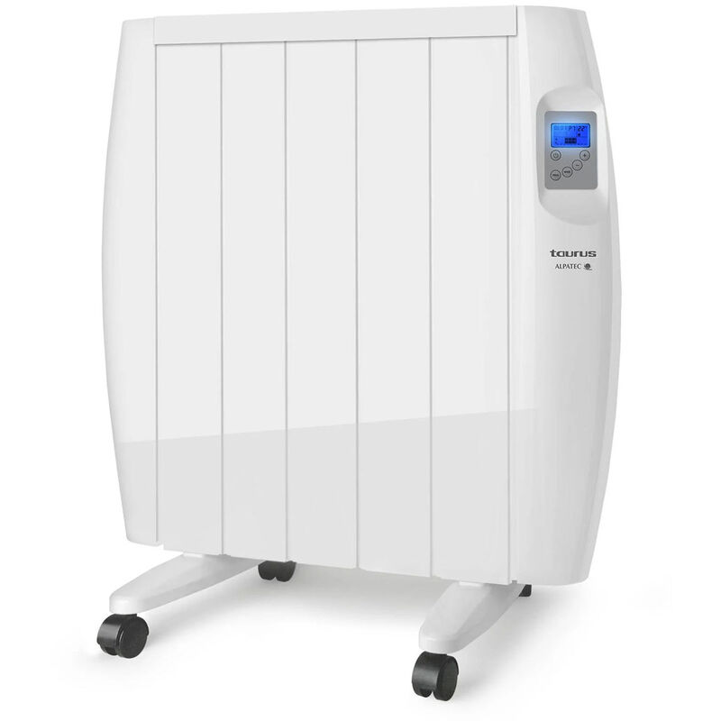 calentador eléctrico de inercia seco conectado 900w blanco - malbork connect 900 - taurus alpatec -