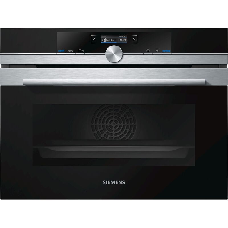 Horno compacto integrado 47l con pirólisis de acero inoxidable - cb675gbs3 - siemens -