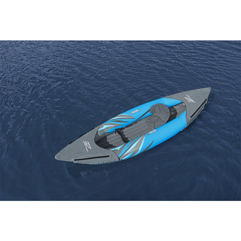 Kayak Hinchable Outsunny 330x105x50 cm Azul