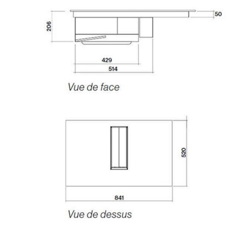 grupo filtrante 90cm 67db 581m3/h acero inoxidable. - boxin lx ix