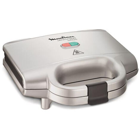 Moulinex SM156140 grill panini plateado compacto 700 W (1/3)