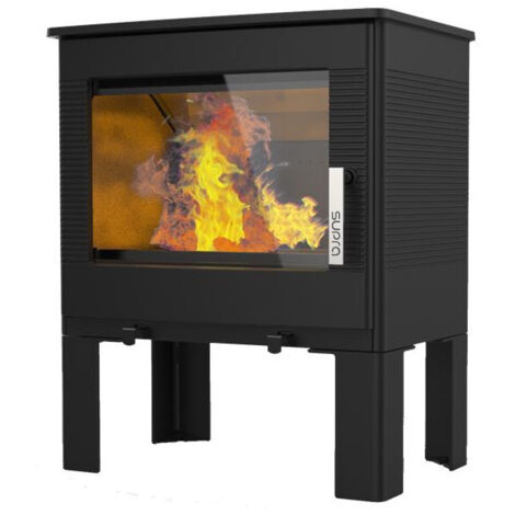 Estufa de leña de hierro fundido 8,7kw negra. - FR9016140B - supra - (1/4)