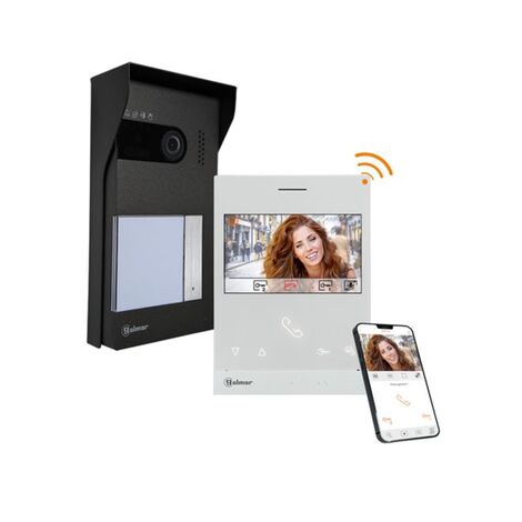 Kit videoportero soul 1 llamada con monitor wifi negro - GS5110/ART4W/L - evicom -