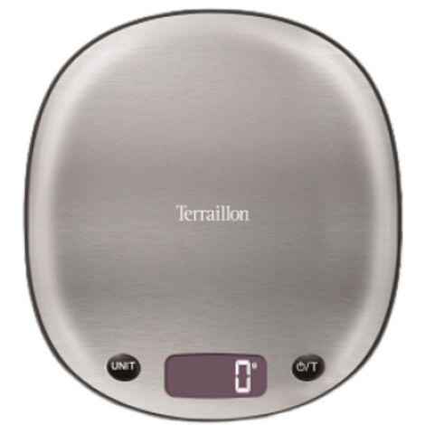 báscula de cocina electrónica 5kg-3g acero inoxidable - MACARON INOX - terraillon -