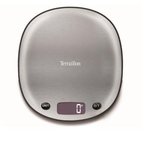 báscula de cocina electrónica 5kg-3g acero inoxidable - MACARON INOX - terraillon -