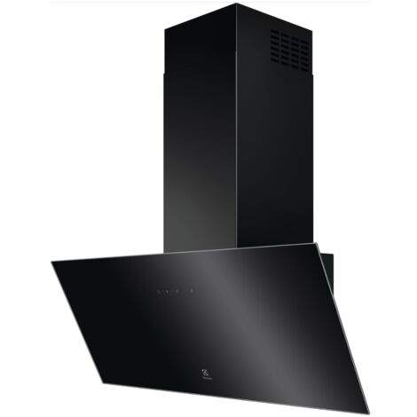 campana decorativa inclinada 90cm 615m3/h negro - LFV439K - electrolux -