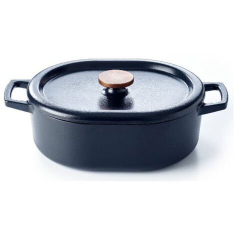 hierro fundido esmaltado daubière 31cm negro - 15141314 - beka - (1/5)