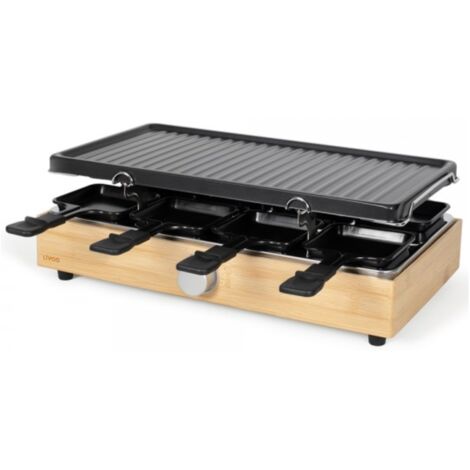 Livoo DOC234 - Raclette/grill/hete steen - 1.7 kW - zwart | fnac België